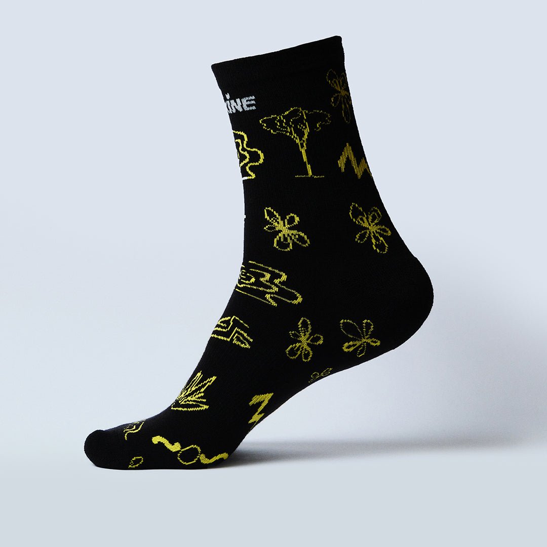 Merino Luxury Run Mid Crew Socks (unisex) - Premium from TARKINE SPORT - Just $20! Shop now at TARKINE ATHLETICS