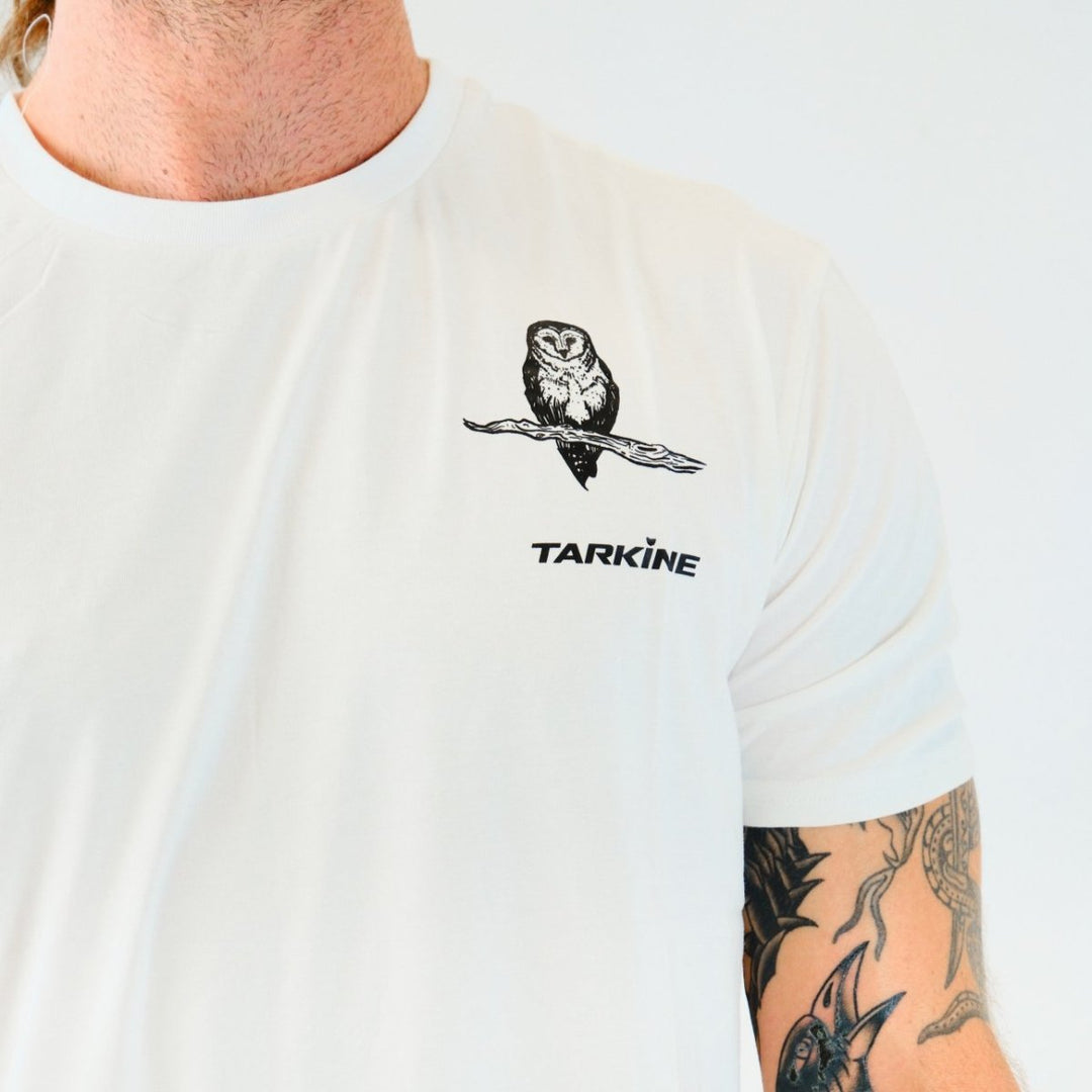 Masked Owl | Unisex Free and Easy Daily Eco Tee - TARKINE ATHLETICS