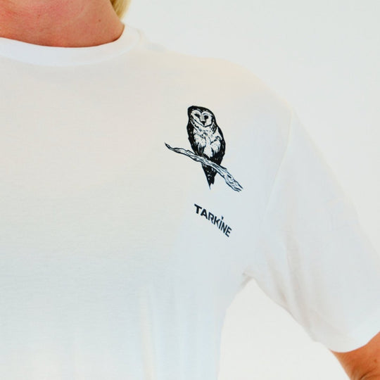 Masked Owl | Unisex Free and Easy Daily Eco Tee - TARKINE ATHLETICS