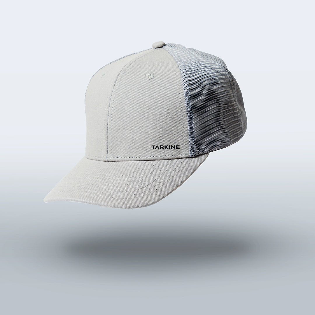 Into the Grey Tarkine Trucker Hat (unisex) - Premium caps from TARKINE SPORT - Just $45! Shop now at TARKINE ATHLETICS