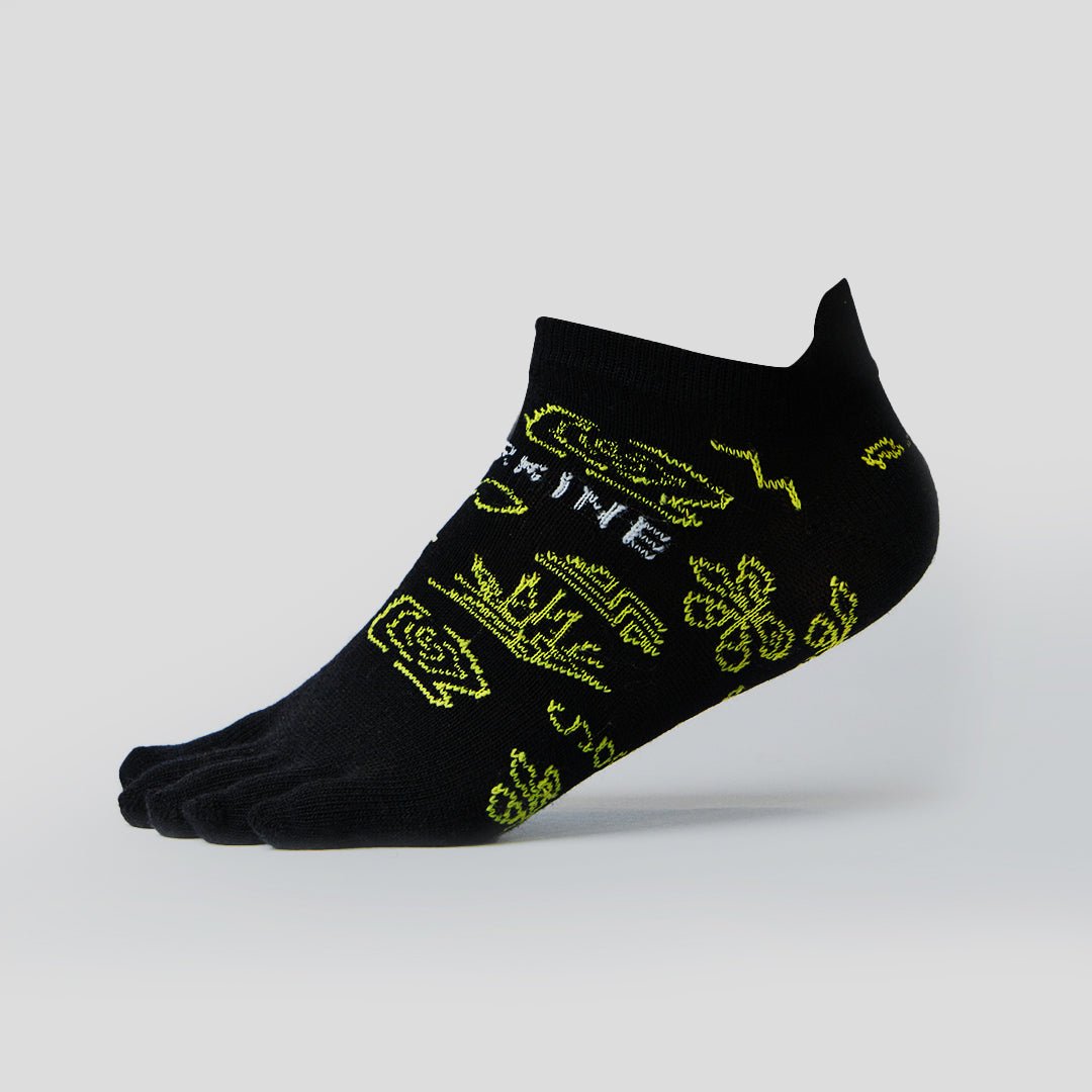 Merino Luxury Run Low Ankle No Show Toe Socks (unisex) - Premium Socks from TARKINE RUNNING - Just $24.95! Shop now at TARKINE RUNNING