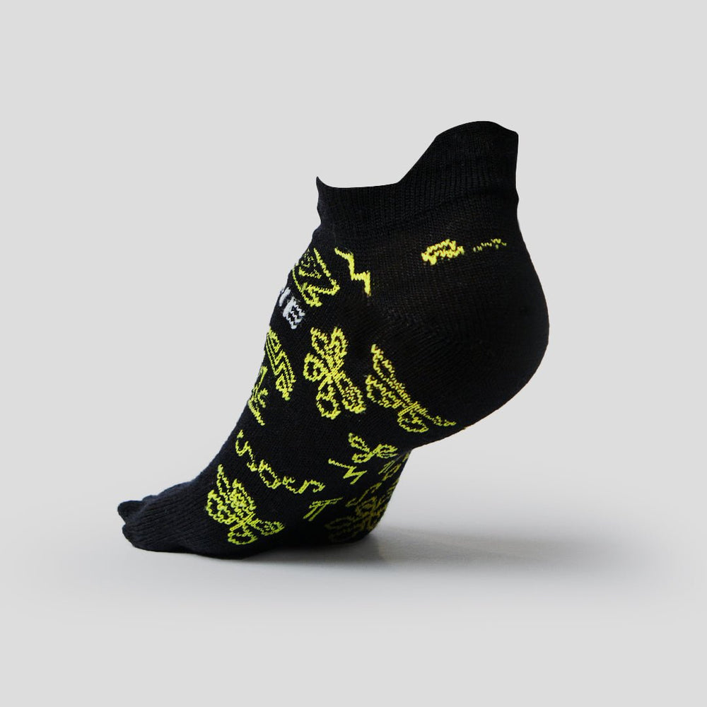 Merino Luxury Run Low Ankle No Show Toe Socks (unisex) - Premium Socks from TARKINE RUNNING - Just $24.95! Shop now at TARKINE RUNNING