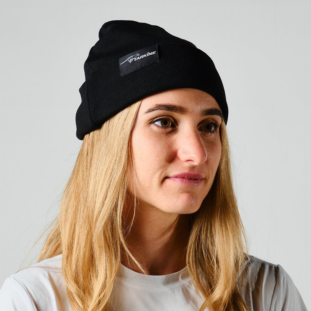 Women's Black Savage River Beanie - Premium caps from TARKINE SPORT - Just $30! Shop now at TARKINE ATHLETICS