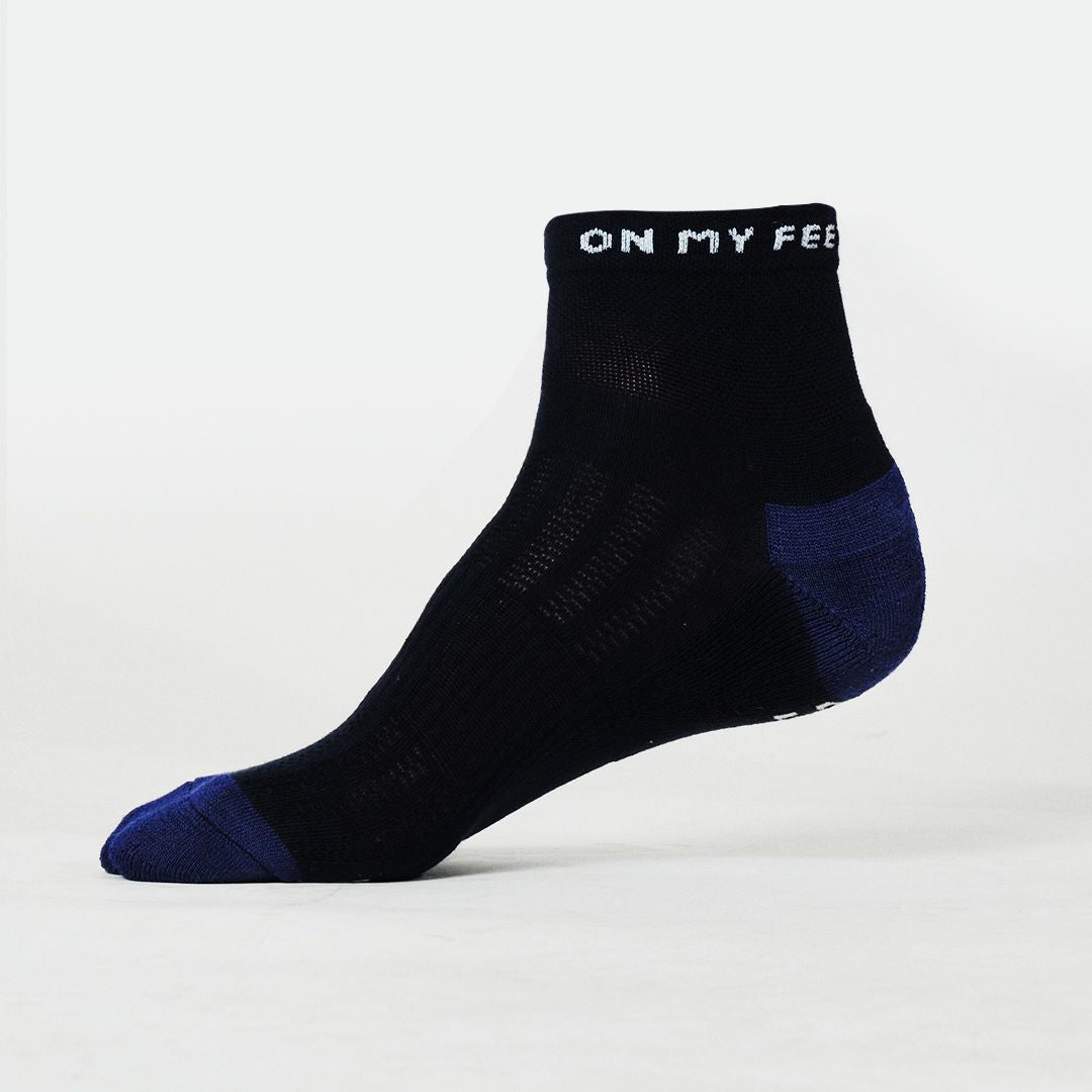 On My Feet Blue Running Socks (unisex) - Premium  from TARKINE SPORT - Just $14.95! Shop now at TARKINE RUNNING