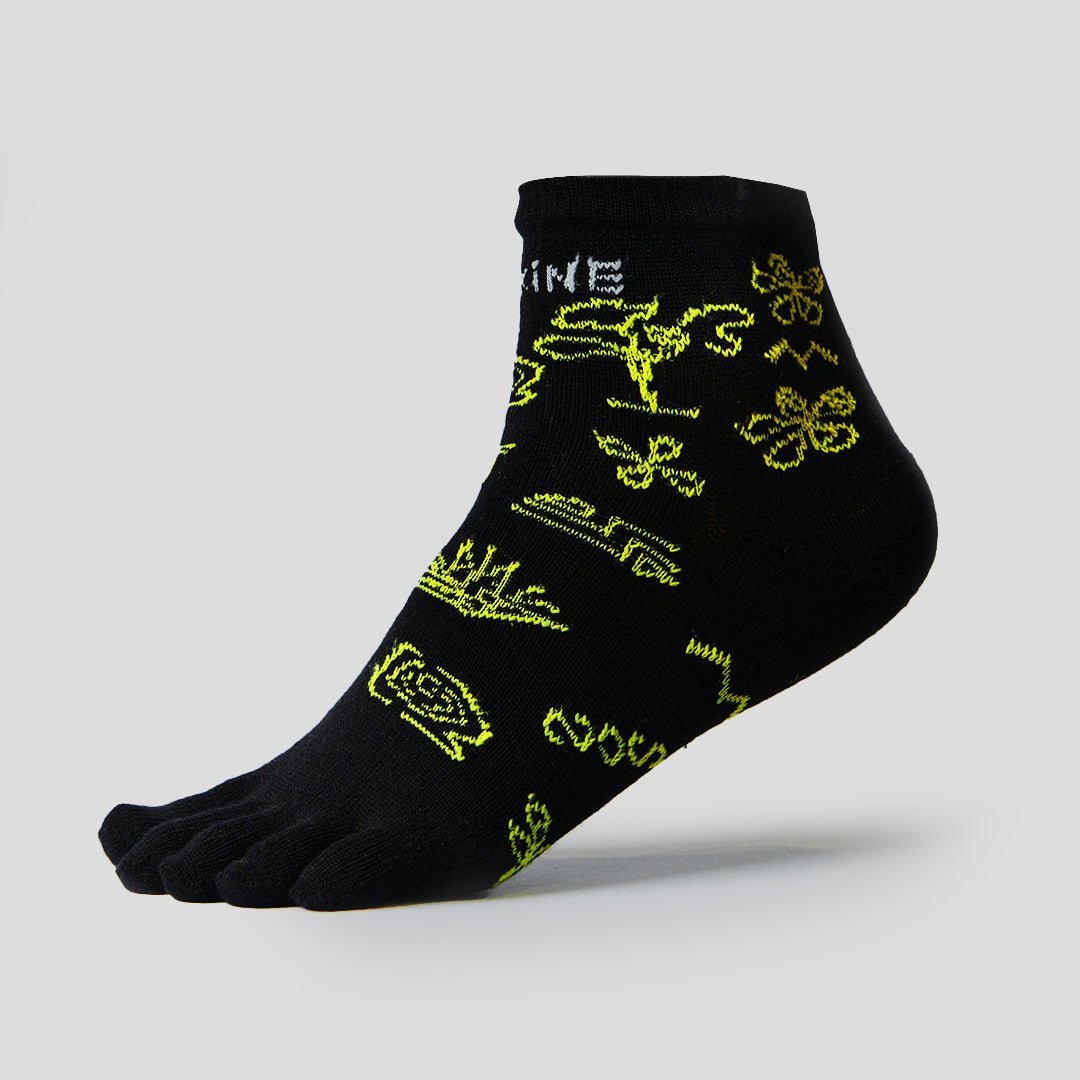 Merino Luxury Run Mid Crew Toe Socks (unisex) - Premium Socks from TARKINE RUNNING - Just $21! Shop now at TARKINE ATHLETICS