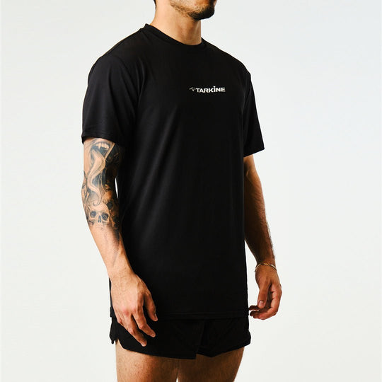 Men's Tarkine Ultra-Eco Run Tee (Tassie Devil Black/Standard Thickness) - Premium  from TARKINE SPORT - Just $55! Shop now at TARKINE ATHLETICS