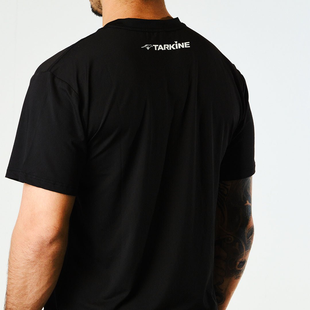 Men's Tarkine Ultra-Eco Run Tee (Run to Paradise Black/Standard Thickness) - Premium  from TARKINE SPORT - Just $55! Shop now at TARKINE ATHLETICS