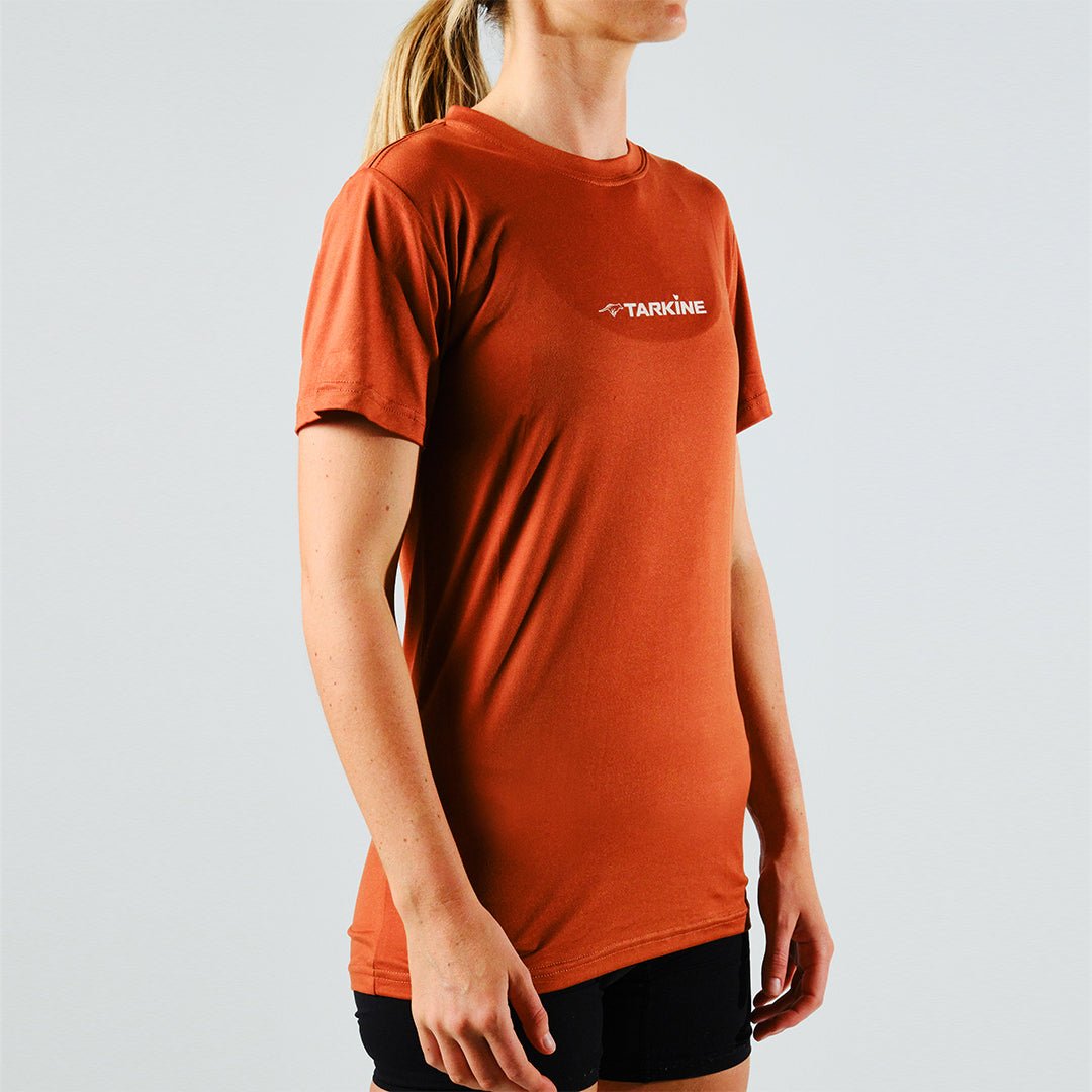 Women's Tarkine Ultra-Eco Run Tee (Orange/Standard Thickness) - Premium  from TARKINE SPORT - Just $60! Shop now at TARKINE ATHLETICS