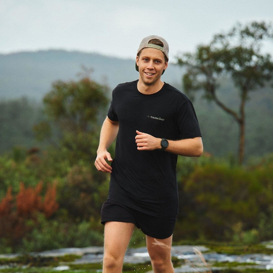 Canopy Trucker Hat Blue (unisex) - TARKINE ATHLETICS