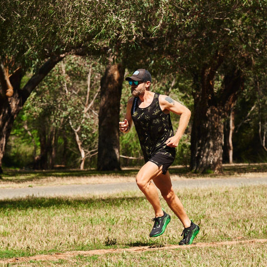 Men's Tarkine Elite Running Singlet - Premium Singlet from TARKINE SPORT - Just $69.95! Shop now at TARKINE ATHLETICS