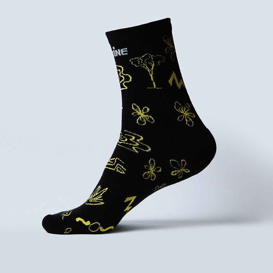 Merino Luxury Run Mid Crew Socks (unisex) - Premium  from TARKINE SPORT - Just $24.95! Shop now at TARKINE RUNNING